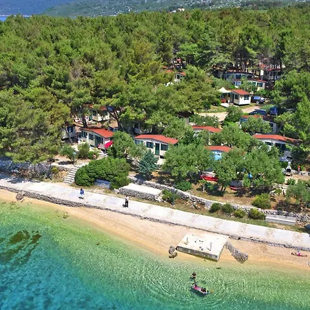 Mobile Homes In Camp Kovacine, Cres, With Long Pebble *
